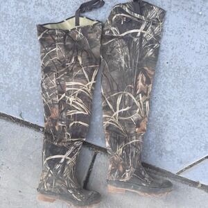 RedHead Bone-Dry Men's US Size 9 Hip Wader Boot Camo Straps Waterproof 600g